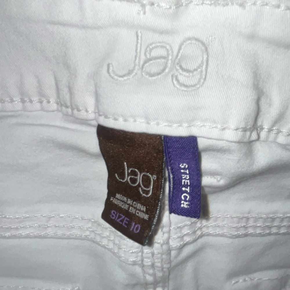 2 pairs JAG Jeans - White and Blue Denim Straight/Wide Leg - Size 10 - Picture 2 of 10